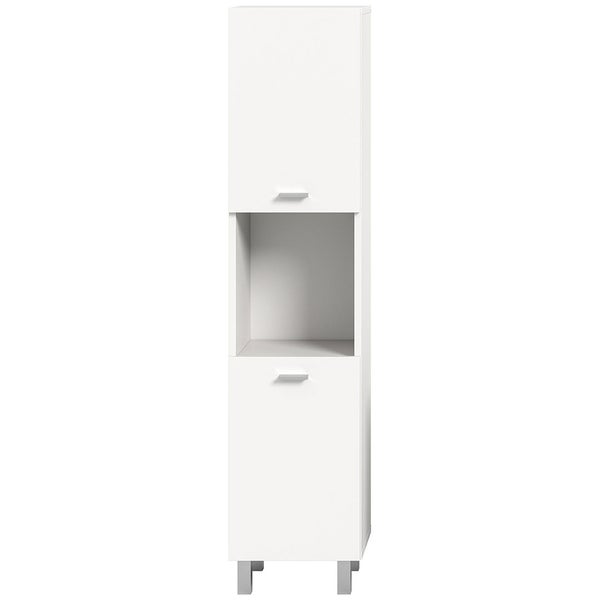 Boston Hochschrank Bad 2 Türen 1 Fach weiß. 30 X 29 X 125 cm
