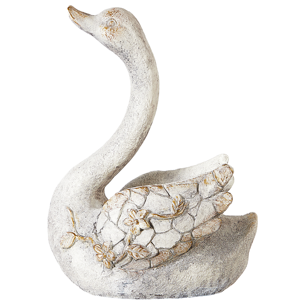 Dekofigur Schwanenform weiß 40 cm GRUFFY