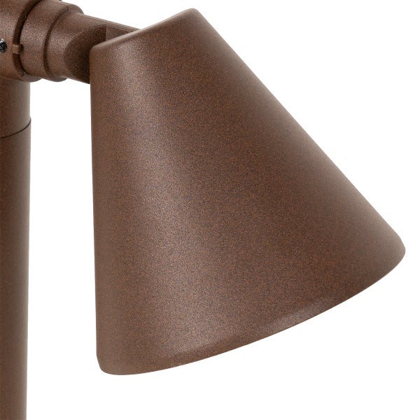 Moderner Außenpfosten rostbraun 30 cm IP44 verstellbar - Ciara