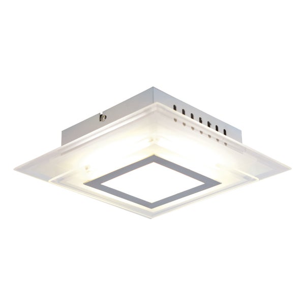 Quadratische Deckenleuchte mit LED-Beleuchtung
