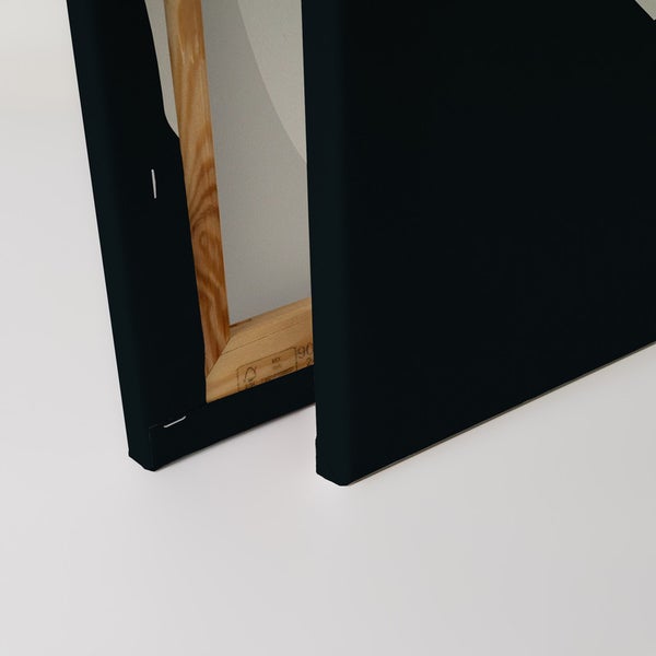 Rückseite einer Leinwand mit Holzkeilrahmen