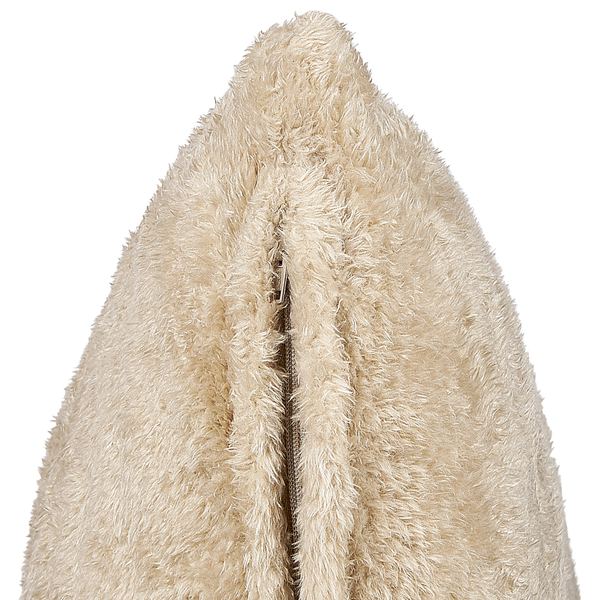 Dekokissen PILEA Webpelz 45 x 45 cm Beige Ohne Muster