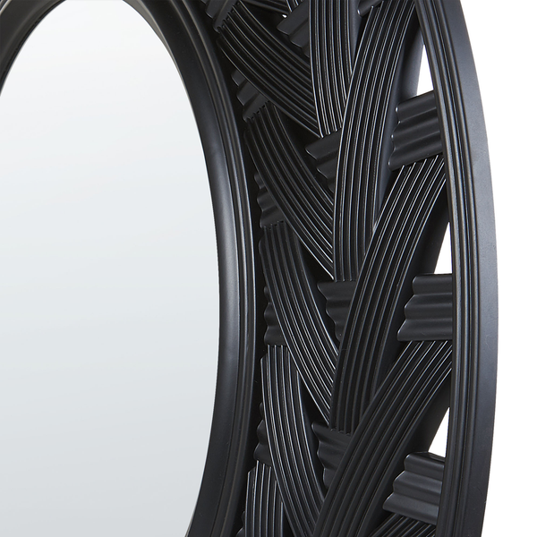 Wandspiegel TIERGA 60 cm 60 cm Schwarz