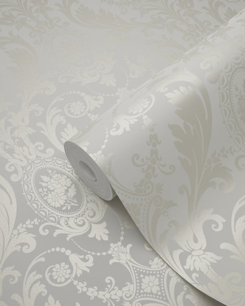 Origin Wallcoverings Tapete Ornamente Crême-Weiß - 53 cm x 10.05 m - 346215