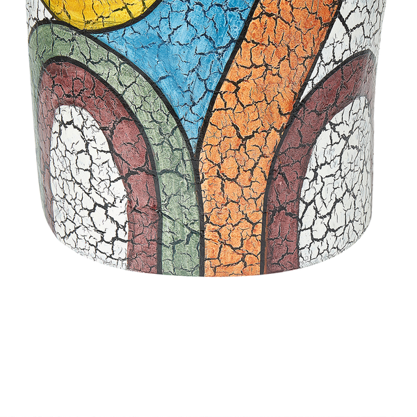 Dekorative Blumenvase mit Rissoptik