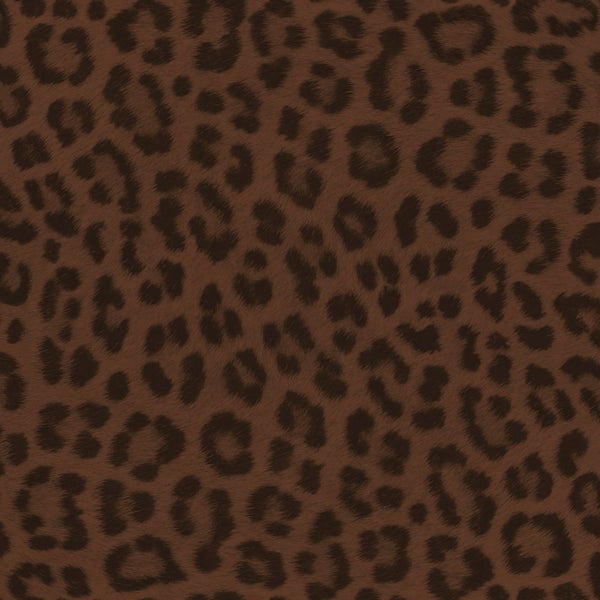 ESTAhome Tapete Leopardenmuster Braun - 50 x 900 cm - 131436