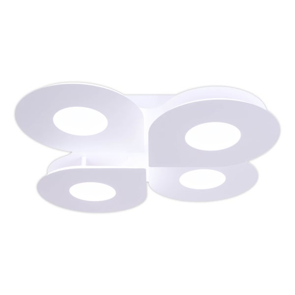 Weiße Deckenleuchte mit modernem Design