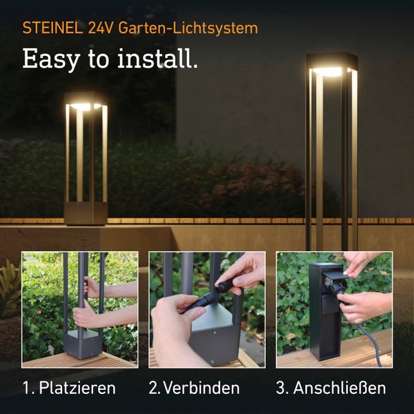 Steinel Wegeleuchte Stela C 24V 51 cm, 16 Mio. Farben,