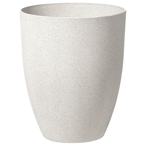 Set mit 2 Blumentöpfen CROTON 43 cm Cremeweiß