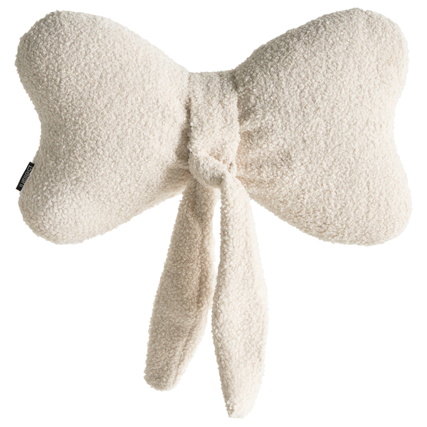 Dekokissen in Schleifenform aus Plüsch