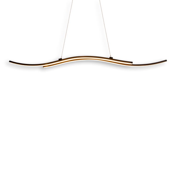 Moderne LED-Hängeleuchte mit geschwungenem Design