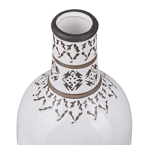 Blumenvase ANKON Steinzeug 25 cm Weiß