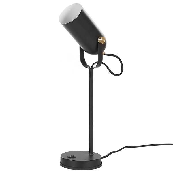 Tischleuchte mit verstellbarem Lampenkopf auf einem schlanken Ständer