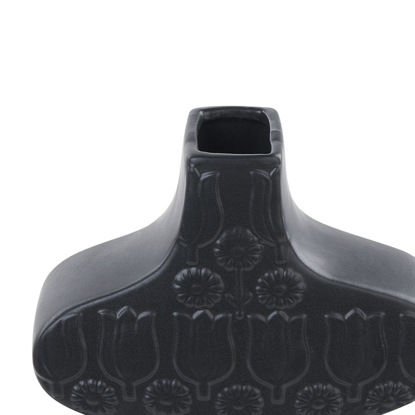 Blumenvase ARGOS Keramik 25 cm Schwarz