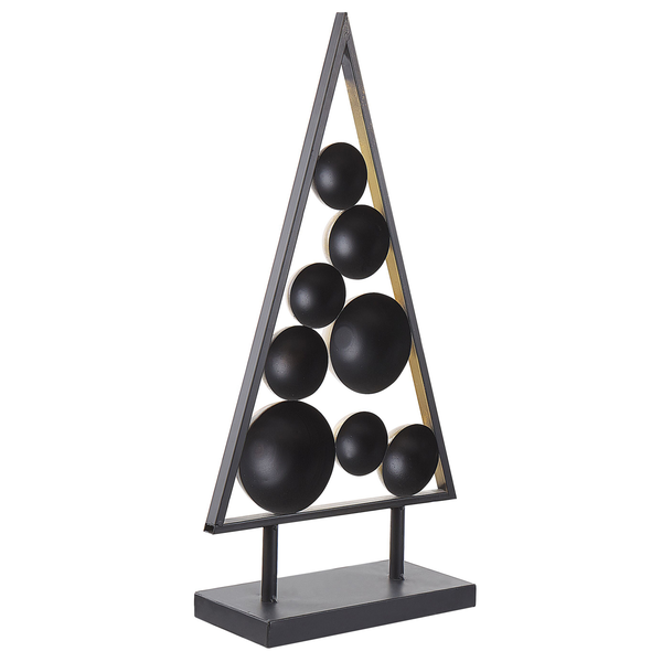 Dekorative Dreiecksfigur mit Kugeln als Wohnaccessoire