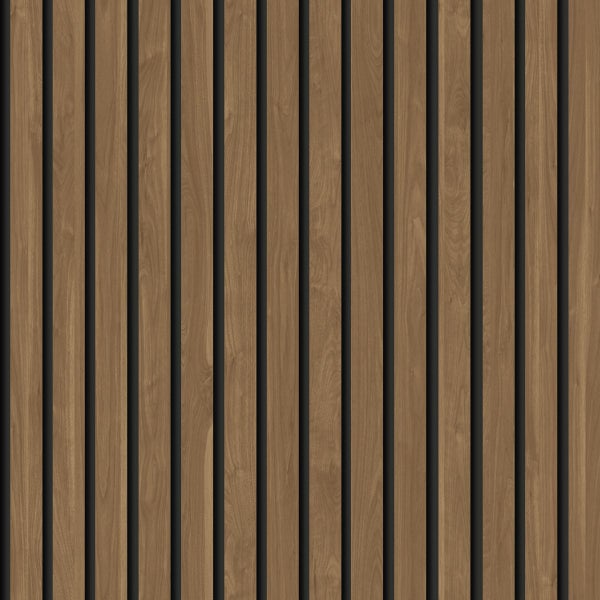 Sanders und Sanders Tapete 3D Holzpaneele Braun - 50 x 900 cm - 935279