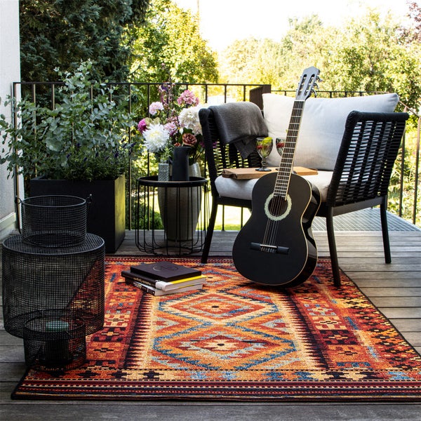 Kurzflor Teppich Calliope Multi Modern, Orientalisch 200 x 290 cm