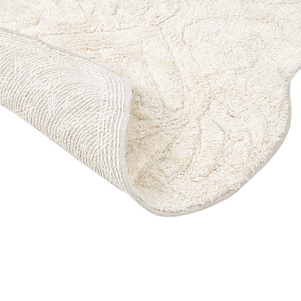 Badematte CANBAR Hellbeige 150 x 60 cm Baumwolle