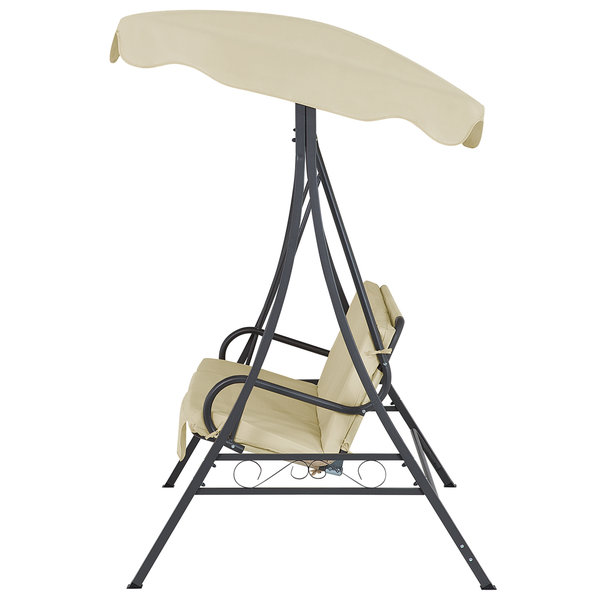 Hollywoodschaukel GARBO Metall Beige