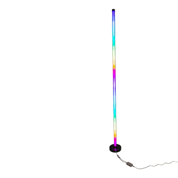 LED-Digital-Dekostehleuchte MOTION LIGHT 150 cm hoch, aus Metall und Kunststoff, bunt, LED Platine, Beleuchtung für Wohnzimmer, Esszimmer oder Büro
