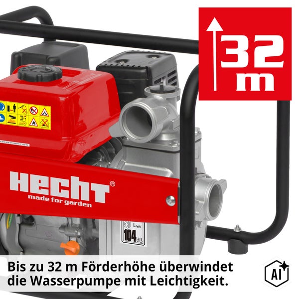 Hecht Wasserpumpe mit einer maximalen Förderhöhe von 32 Metern