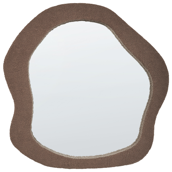 Unregelmäßiger Spiegel mit texturiertem Rahmen