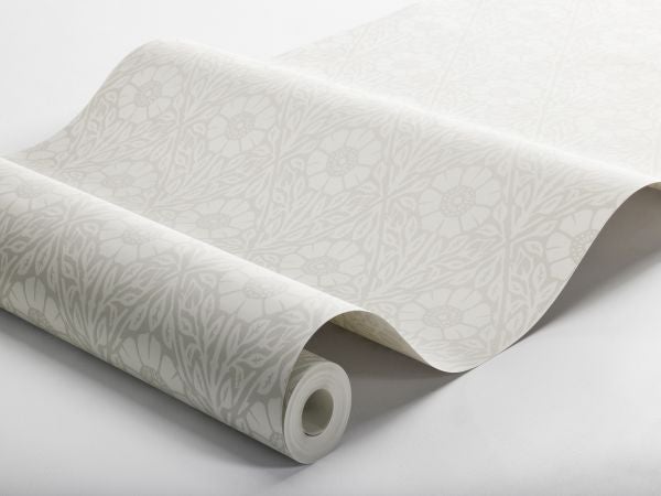 Borastapeter Tapete Blumenmuster Grau - 53 cm x 10.05 m - 662568