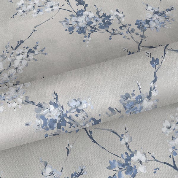 Sanders und Sanders Tapete Blumen Graublau - 53 cm x 10 m - 640387