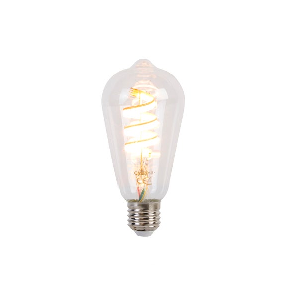 Smarte Außenleuchte schwarz 80 cm IP44 inkl. WLAN ST64 - Gleam