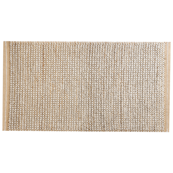 Teppich BANOO Hellbeige 80 x 150 cm Wolle