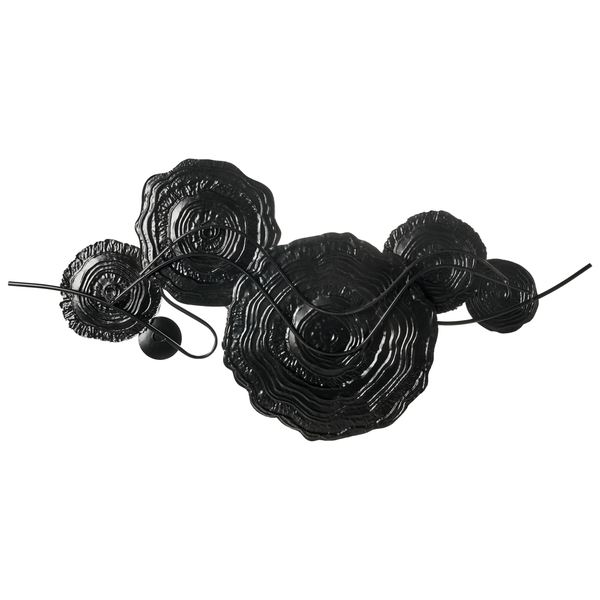 Wanddekoration aus Metall mit abstraktem Design