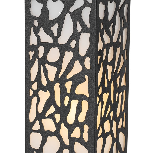 Moderner Außenpoller schwarz 40 cm IP44 - Nicole