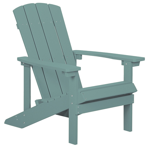 Gartenstuhl ADIRONDACK mit Fußstütze Türkis