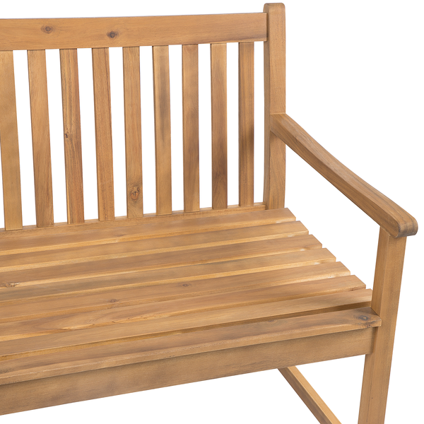 Gartenbank VIVARA 180 cm zertifiziertes Akazienholz Hellbraun