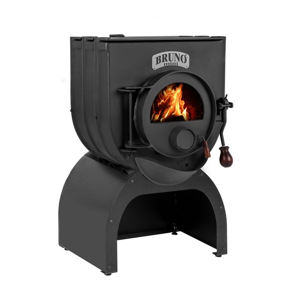 Bruno Mini Holzofen mit Flammen