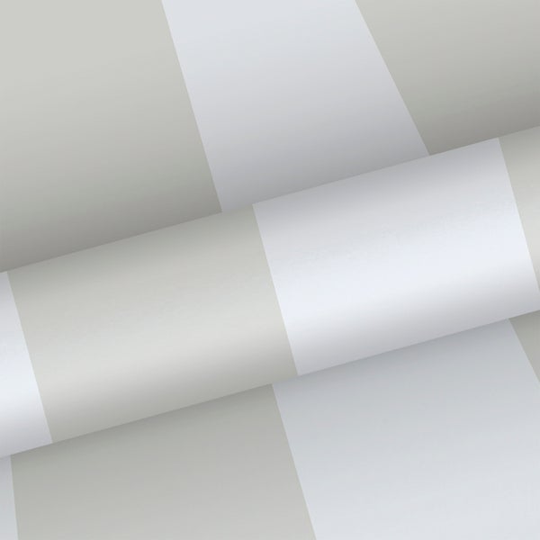 Sanders und Sanders Tapete Streifen Beige und Weiß - 53 cm x 10.05 m - 640659
