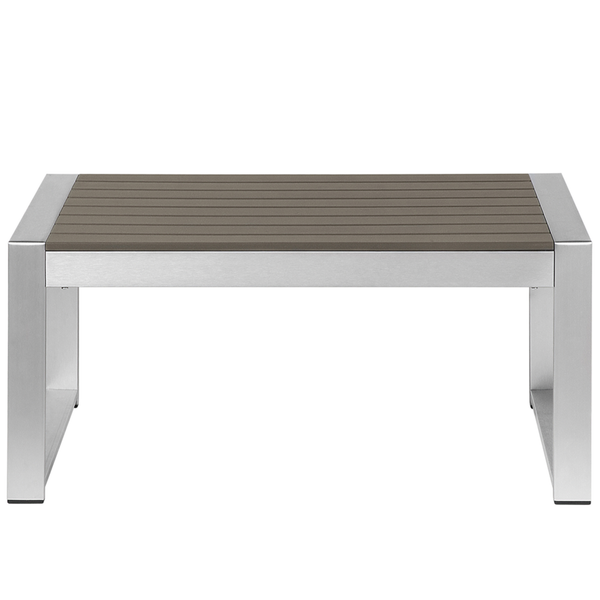 Outdoor Couchtisch SALERNO Metall Dunkelgrau