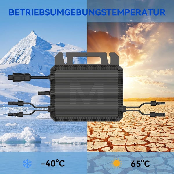 800W Marstek Micro - Inverter for Solar Modules: WiFi & Bluetooth Enabled, IP67 Waterproof, MPPT, App - Driven Plug & Play for Mini - PV