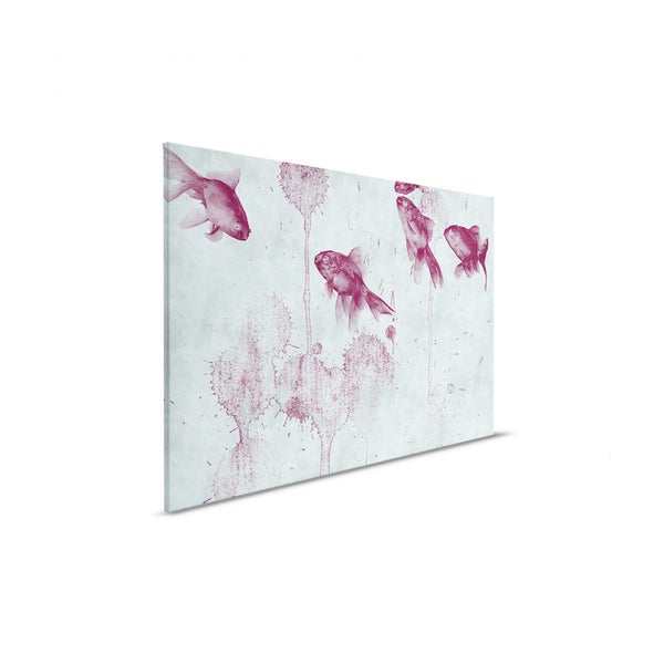 Leinwandbild mit Goldfischmuster