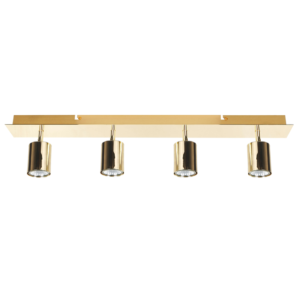 Strahler 4-flammig TIGRIS verstellbar Metall Gold