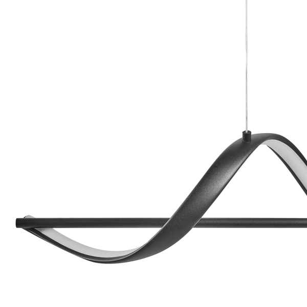 Dekorative Hängeleuchte mit geschwungenem Design