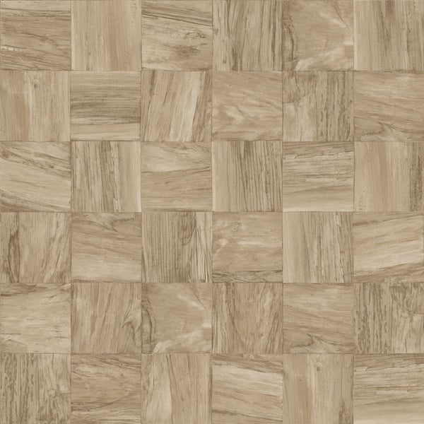 Origin Wallcoverings Tapete quadratische Holzstücke Beige - 50 x 900 cm - 347930