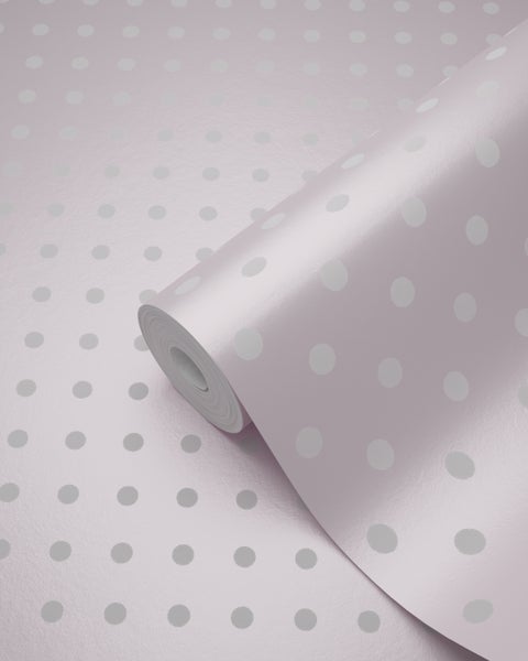 Origin Wallcoverings Tapete Punkte Rosa - 53 cm x 10.05 m - 346818