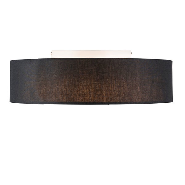 Deckenleuchte schwarz 40 cm inkl. LED - Drum LED