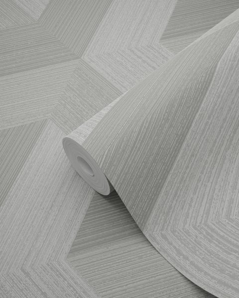 Origin Wallcoverings Tapete 3D-Muster Grau - 53 cm x 10.05 m - 347947