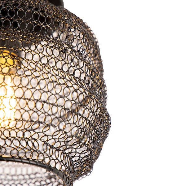 Orientalische Deckenlampe schwarz - Nidum Bene