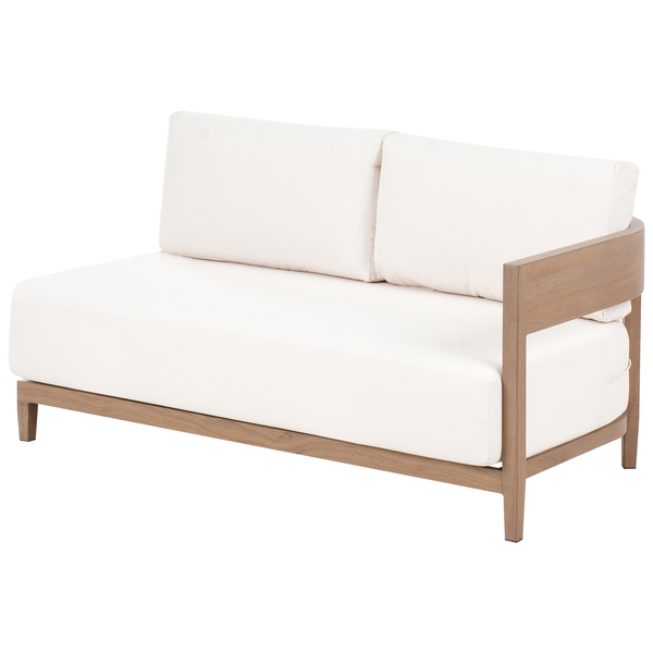 Gartenlounge Sofa mit Holzrahmen und Polster