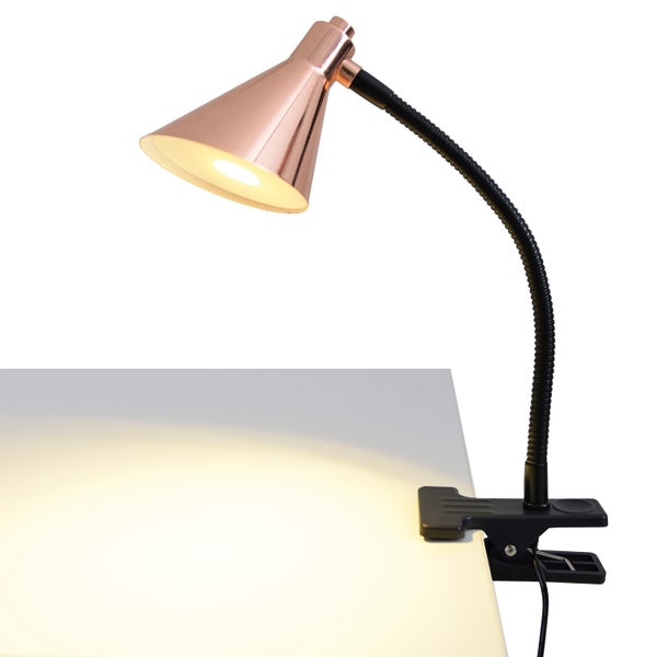 LED-Klemm-Tischleuchte COPPER