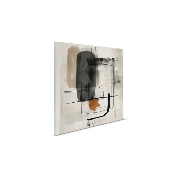 Abstraktes Leinwandbild mit geometrischen Formen