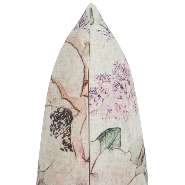 Dekokissen 2er Set ZAHRIYE 45 x 45 cm Violett Blumenmuster